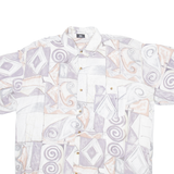 MODE MONSTER Mens Shirt Grey Crazy Pattern L