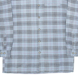 SAN MARCO Mens Shirt Blue Check Long Sleeve M