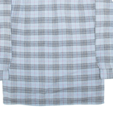 SAN MARCO Mens Shirt Blue Check Long Sleeve M