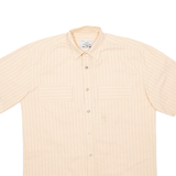 NEW CLASSIC Mens Shirt Orange Striped M