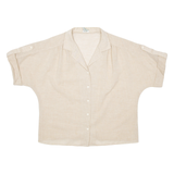 FRANKENWALDER Womens Plain Shirt Beige XL