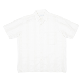 COSMOPOLITAN Mens Plain Shirt White L