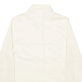 BRABEK DESIGN Womens Plain Shirt Beige Long Sleeve S