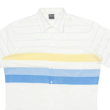 Mens Shirt White Striped M