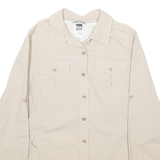 THE NORTH FACE Womens Plain Shirt Brown Long Sleeve S