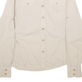 THE NORTH FACE Womens Plain Shirt Brown Long Sleeve S