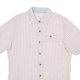 DRIVER Mens Shirt Red Striped XL