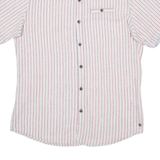 DRIVER Mens Shirt Red Striped XL