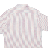 DRIVER Mens Shirt Red Striped XL