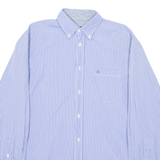 BOGNER Mens Plain Shirt Blue Long Sleeve M