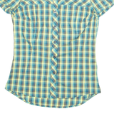 THE NORTH FACE Womens Shirt Green Check XS