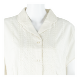 Womens Blouse Cream Collared L