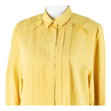MARIS Womens Shirt Yellow Collared Long Sleeve 90s M