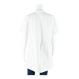 Tunic Womens Shirt White Collared L