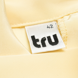 TRU Womens Blouse Yellow Collared 90s M
