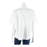 JULIETTA Womens Blouse Shirt White Collared 90s M