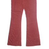 LOIS Womens Velvet Trousers Red Regular Bootcut W31 L32