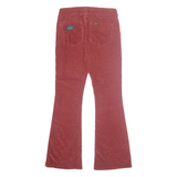 LOIS Womens Velvet Trousers Red Regular Bootcut W31 L32