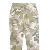URBAN CLASSICS Camo Cargo Womens Trousers Green Regular Tapered W28 L30