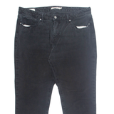 LEVI'S 311 Shaping BIG E 3/4 Womens Trousers Black Regular Tapered W34 L25