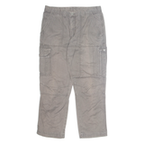 ROUNDER Cargo 3/4 Mens Trousers Grey Regular Straight 90s W32 L28