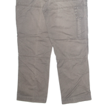 ROUNDER Cargo 3/4 Mens Trousers Grey Regular Straight 90s W32 L28