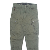 G-STAR RAW Cargo Mens Trousers Green Regular Tapered W28 L29