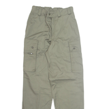 Military Cargo Mens Trousers Green Regular Straight W26 L32