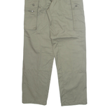 Military Cargo Mens Trousers Green Regular Straight W26 L32