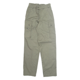 Military Cargo Mens Trousers Green Regular Straight W26 L32