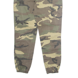 Camo Mens Trousers Green Regular Tapered W28 L29