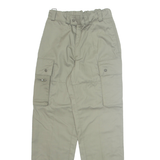 Military Cargo Mens Trousers Green Regular Straight W26 L32