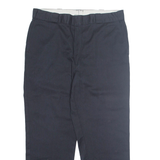 DICKIES Workwear Mens Trousers Black Loose Straight W40 L30