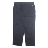 DICKIES Workwear Mens Trousers Black Loose Straight W40 L30