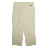 DICKIES Workwear Mens Trousers Beige Loose Straight W38 L30