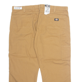 DICKIES Cargo 3/4 Mens Trousers Brown Regular Straight W40 L26