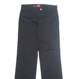 DICKIES Womens Trousers Black Regular Bootcut W28 L31