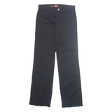 DICKIES Womens Trousers Black Regular Bootcut W28 L31