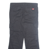 DICKIES Cargo Mens Trousers Black Relaxed Straight W36 L30