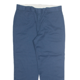 DICKIES Workwear Mens Trousers Blue Regular Straight W38 L30