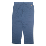 DICKIES Workwear Mens Trousers Blue Regular Straight W38 L30