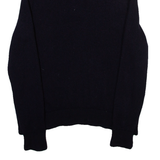 TED BAKER Mens Jumper Blue 1/4 Zip Tight Knit S
