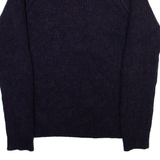 REISS Womens Jumper Blue Tight Knit XS