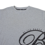 TED BAKER Womens Jumper Grey Tight Knit Short Sleeve UK 6