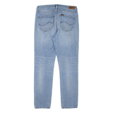 LEE Womens Jeans Blue Regular Tapered Stone Wash W30 L30