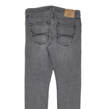 HOLLISTER Super Skinny Womens Jeans Grey Regular Skinny Stone Wash W32 L30