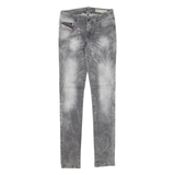 DIESEL Womens Jeans Grey Regular Skinny Stone Wash W25 L32
