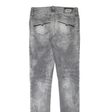 DIESEL Womens Jeans Grey Regular Skinny Stone Wash W25 L32