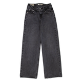 LEVI'S Low Womens Jeans Grey Regular Straight W23 L30