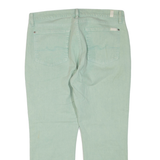 7 FOR ALL MANKIND Womens Jeans Green Regular Tapered W33 L26